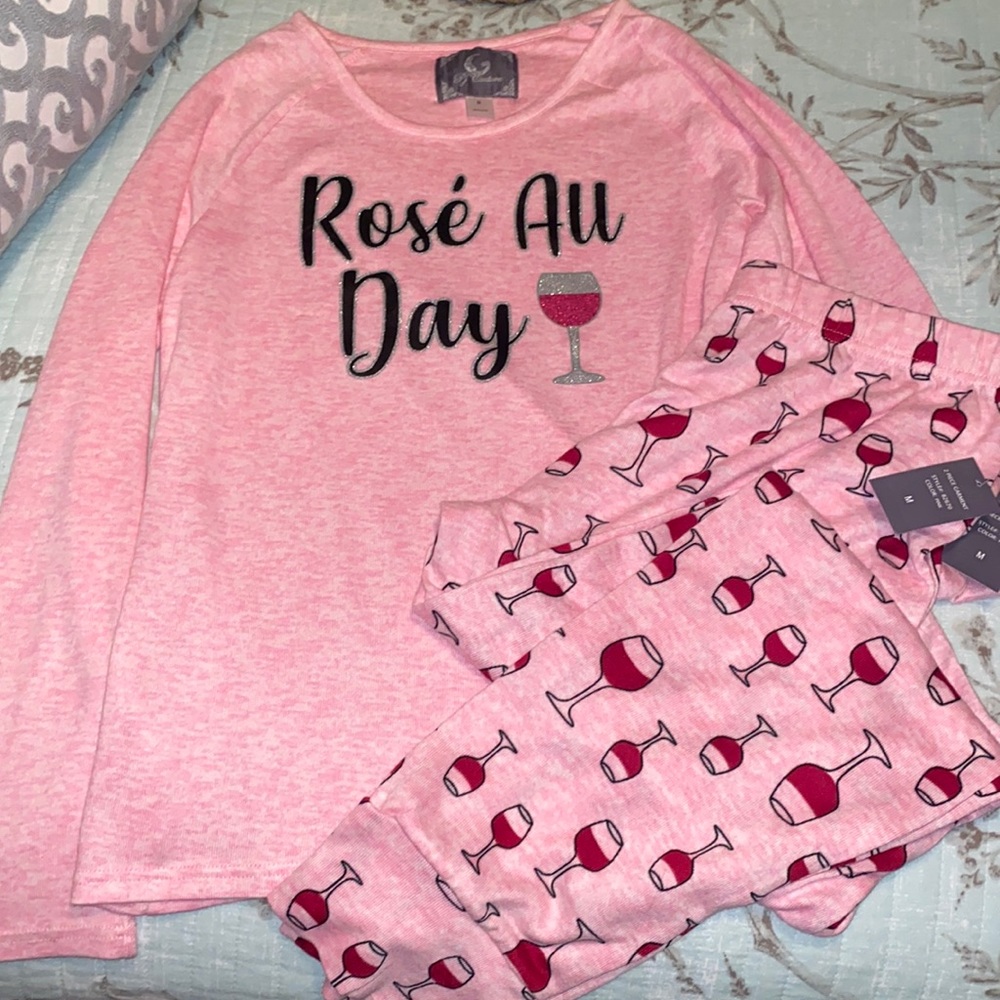 Rosé All Day Pajama Set